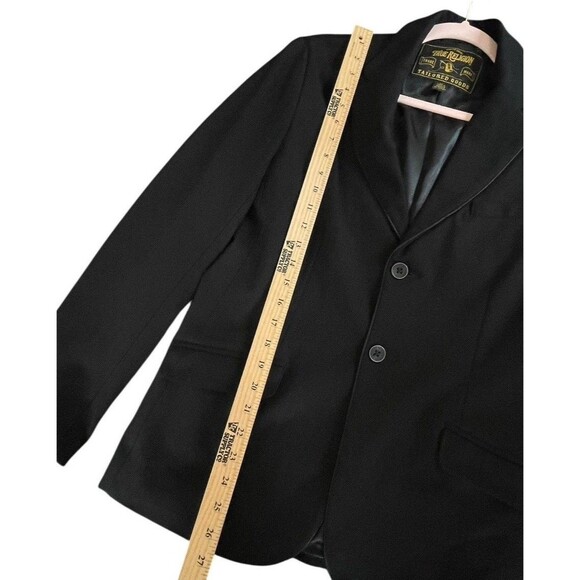 TRUE RELIGION Men’s CASUAL TAILORED PONTE BLAZER JACKET Long Sleeve STRETCH sz S - Picture 8 of 15